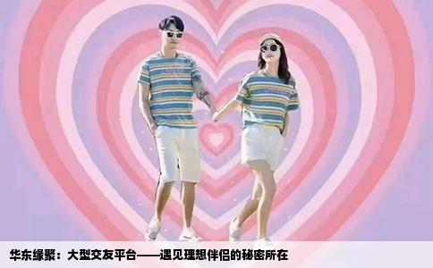华东缘聚：大型交友平台——遇见理想伴侣的秘密所在