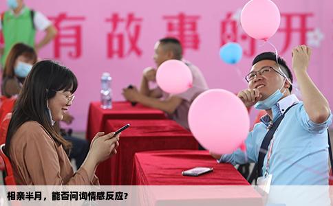 相亲半月，能否问询情感反应？