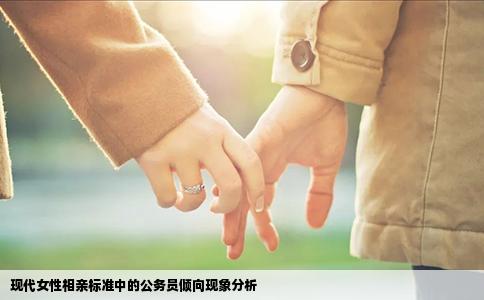 现代女性相亲标准中的公务员倾向现象分析