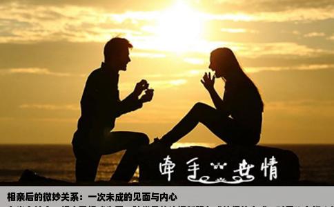 相亲后的微妙关系：一次未成的见面与内心
在当今社会，相亲已经成为了一种常见的认识新朋友或伴侣的方式。对于许多初次相亲的人来说，可能会经历一段探索和了解的过程。在一次相亲中，我认识了那位男士，我们彼此有着一些初步的交流和接触。随着时间的推移，我们开始进一步地了解对方，也渐渐地产生了一些情感上的交流。
