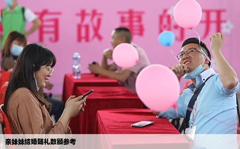 亲妹妹结婚随礼数额参考