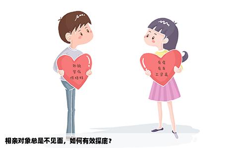 相亲对象总是不见面，如何有效探底？