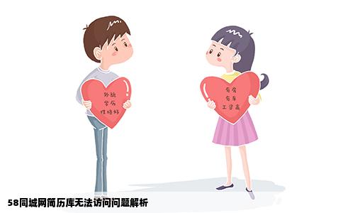 58同城网简历库无法访问问题解析